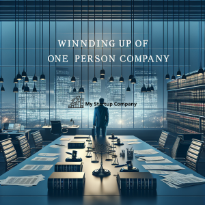 WINDINGUP OF ONE PERSON COMPANY