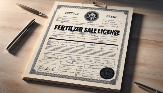 FERTILIZER SALE LICENSE